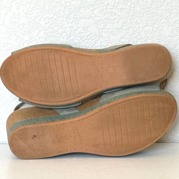 Dansko Stella Ankle Strap Platform Wedge Sandal Women’s Sz EU40/US 9.5-10 EUC - Picture 5 of 12